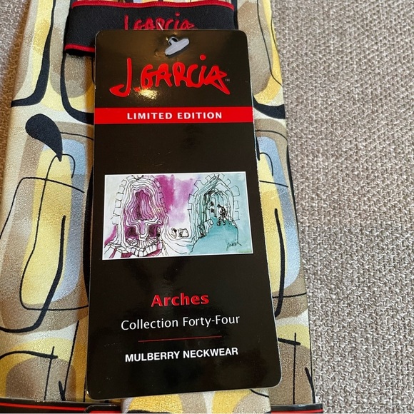 NWT J. Garcia Arches Limited Edition 2007 Silk Men’s Tie Grateful Dead Office - Picture 4 of 11